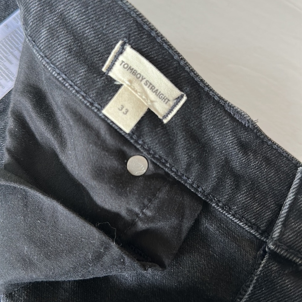 Madewell Tomboy Straight Jeans in Lunar Wash Size 33 NWT - Picture 12 of 15